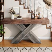 Coffee Table Walnut - Side Table Brown - Walnut - View 6