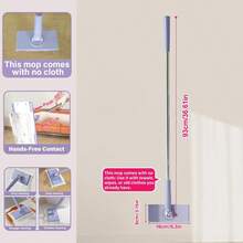 Multifunctional Mop, Multi-Purpose Disposable Towel Mop, Long Handle, No Hand Washing, Clip-On Towel Mop, Suitable For Bathroom, Toilet, Kitchen, Glass, Wall Dusting - Plastic Material, Essential Home Cleaning Tool - A - View 15