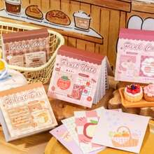 Yuxian Mini Sticky Note Pad, Four Seasons Sweet Shop, Cute Soft Pattern Planner Base Memo Sticker - one-size - View 7