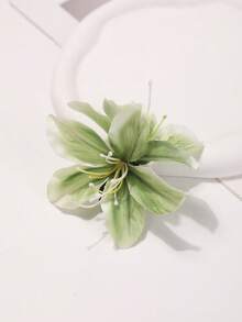 1pc Handmade Petal Fashion High-End Hair Clip - 66253 Green - View 6