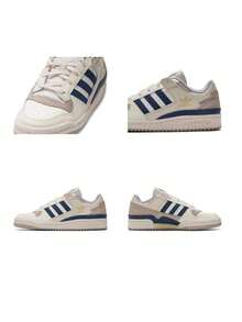 Adidas Men's & Women's FORUM LOW CL Retro Minimalist Casual Sneakers LA3798 - Beige - View 10