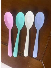 4pcs Long Handle Plastic PP Material Spoons - Perfect For Kitchen Cooking And Soup Serving - View 7