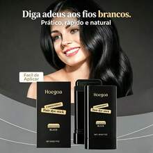 Hoegoa Hair Color Stick Convenient Hair Dye Stick 20g | Precise Coverage Of White Hair Roots No Wash | Lipstick-Style Solid Paste No Messy Hands | Hairline And Sideburns Emergency Concealment | Compact And Portable Quick Touch-Up Anytime Anywhere | 3 Colors Available | Hair Color Concealment One-Time Touch-Up Pen With Comb For Temporary Hair Color - Multicolor - View 3