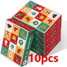 5-Piece/10 Piece Christmas Blank Countdown Calendar Box, Christmas Countdown Set, Christmas Party Decoration - Multicolor - View 11