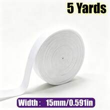 RoYishi 5 Yards Elastic Bands For Sewing, 10-50mm Wide Elastic Fabric Band Springy Stretch Knitting Elastic - 5 Yards - View 16