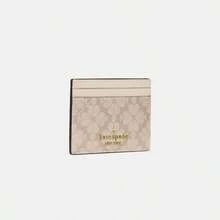 Kate Spade Dompet Kartu, Dompet Koin, dan Dompet Saku Depan Wanita Bentuk Bunga Sekop yang Ringkas dan Tipis - Aprikot - View 5