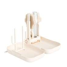 5pcs Baby Portable Silicone Bottle Cleaning & Storage Box, Baby Nipple Brush Drying Rack, Portable Outdoor Bottle Cleaning Set - Multicolor - View 4