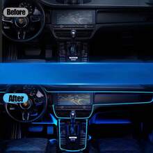 Car Interior Decorative Light Strip Ambient Light Cold Light Decoration Dashboard Center Console Car LED Ambient Light Accessories - A - View 4