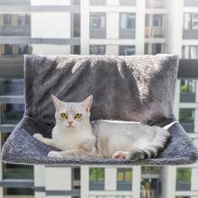 4-Season Hanging Cat Hammock, Radiator Cat Bed, Comfortable Soft Removable Washable Cat Hammock For Sleeping, Suitable For Cats Up To 12kg, Applicable To Stairs, Railings, Windows And More - 45*30*24.5cm - View 7