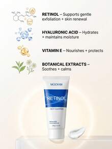 MOOYAM MÔOYAM Retinol Face Cleanser, Gentle Foaming Facial Cleanser For Deeply Cleansing Dirt & Impurities, Refine & Smooth Skin Texture, Refreshing Daily Facial Wash For Face Skin Care - RETINOR FACE CLEANSER - View 3