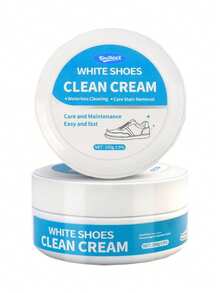 White Shoe Cleaning Cream, No-Rinse Sneaker Care Paste For Surface Dirt On White Sneakers, Rubber Soles And Compatible Smooth Materials - White - View 8