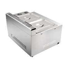 Countertop Gas Deep Fryer Propane Gas Stainless Steel Outdoor Use Round 2 Burner - A - View 8