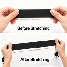 RoYishi 5 Yards Elastic Bands For Sewing, 10-50mm Wide Elastic Fabric Band Springy Stretch Knitting Elastic - 5 Yards - View 3