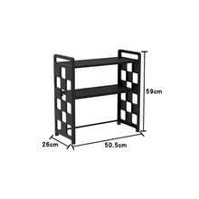1pc Double-Layer Microwave Oven Rack, Detachable And Stackable Kitchen Storage Rack, Countertop Organizer, Perfect For Kitchen Storage, Kitchen Utensil Storage, Kitchen Decoration, And Dining Room Decoration. - Multicolor - View 10