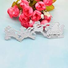 1pc Christmas Metal Cutting Die, Suitable For Scrapbooking And Handmade Crafts, DIY Embossing Template, Handmade Greeting Cards And Gift Card Making Tool - Christmas - View 4