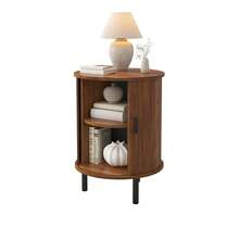 Sideboard Brown 48 X 48 X 65 Cm - Walnut - 查看 1