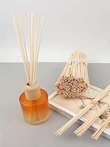100pcs Natural Bamboo Reed Diffuser Sticks - Long-Lasting Essential Oil Aromatherapy, Perfect For Spa, Fragrance And Home Decor, High-Quality Unscented Wooden Sticks, Suitable For Room Aromatherapy, Aromatherapy Diffuser - Multicolor - View 1