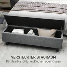 Storage Benches - 다크 그레이 + 린넨 - 보기 2