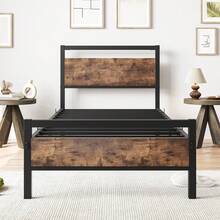 Bed Frames - 棕色 90*200厘米 - 查看 2