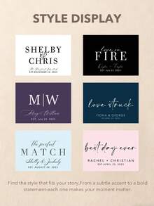 Custom Matchbox Labels, Personalized Stickers, Suitable For Wedding Parties, Event Favors, Custom Wedding Decor, Bulk Orders Suitable For Birthday Celebrations, Corporate Gifts, Anniversary Souvenirs, Spring/Summer Holiday Parties, Suitable For Weddings, Birthdays, Christmas - Multicolor - View 4