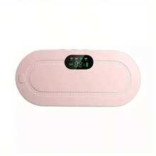 Menstrual Heating Pad, Portable USB Cable, Wireless, 6 Heating Levels, 6 Vibration Massage Modes, For Back And Abdominal Pain Relief - 粉色 - 查看 4
