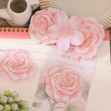 180 Sheets 6 Packs Assorted Chinese Style Floral Sticky Notes, Self-Adhesive Paper Flower Pattern Memo Pads, Decorative Adhesive Notes For Spring Wedding Party Decoration DIY Craft Stationery Supplies - 180 Sheets / 6 Packs - View 5