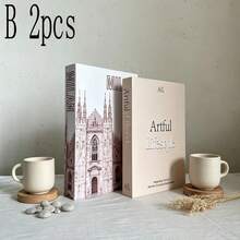 Minimalist Fresh Realistic Inspirational Healing Fake Books, Soft Decor For Club, Villa, Clothing Store, B&B, Living Room, Bedroom, Desktop Ornament, 2/3pcs - Decor Book - View 5