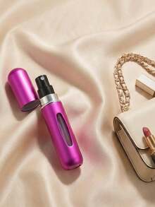 5ml Bottom-Fill Perfume Refillable Spray Bottle, Self-Pump Aluminum Press-Type Perfume Bottle, Refillable Perfume Spray Bottle, Single Pack, Shiny Pink Perfume Bottle With Pump Storage Container, Suitable For Travel, Living Room, Bedroom, Bathroom Home Decor, Essential For Travel - Multicolor - View 14