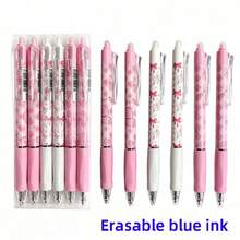 Bow Knot Themed Erasable Gel Pens-0.5Mm Fine Tip, Quick-Drying Blue Ink,Lightweight Retractable Rollerball Pen With Built-In Eraser, Back To School Supplies Essentials - Multicolor - View 8
