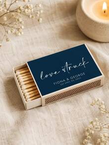 Custom Matchbox Labels, Personalized Stickers, Suitable For Wedding Parties, Event Favors, Custom Wedding Decor, Bulk Orders Suitable For Birthday Celebrations, Corporate Gifts, Anniversary Souvenirs, Spring/Summer Holiday Parties, Suitable For Weddings, Birthdays, Christmas - Multicolor - View 3