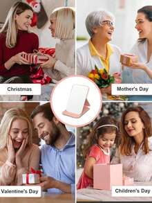 1 Portable Makeup Mirror, PU Leather Material, Foldable, Travel Mirror, Suitable As A Gift, Travel Essential, Makeup Essential, Easy To Store, Great Christmas Gift Choice, Suitable As A Holiday Gift - Pink - View 10