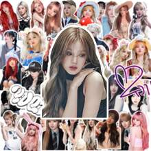 YUQI & I-Idle Stickers, Album Card,Combination Of Waterproof Stickers, Decorative Collage, Notebook Stickers, Mobile Phone Case Support Materials,Collection Sticker, Sticker Display Collection, Box Decoration Sticker ﻿ - Multicolor - View 1