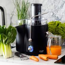 ADLER AD 4127 High-Speed Juicer 2000W, Stainless Steel Fruit And Vegetable Juice Extractor With 75mm Wide Feed Chute, 2 Speed Settings, 1L Juice Jug, 2L Pulp Container, Lock System, Overheat Protection And Matte Black Design - EU E Type Plug(220-240V) - View 3