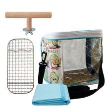 Portable Bird Backpack, Breathable Mesh Travel Cage, Suitable For Parrots, Small Parrots, Budgies, Transparent Summer Mat, Detachable And Washable, Crossbody Style, All Season Use, Lightweight, Bird Supplies, Outdoor Walking, Travel Essentials - View 4