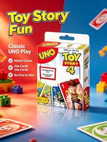 UNO 4 聯名桌上遊戲卡牌，多人休閒派對桌上卡牌遊戲，成人家庭互動趣味遊戲卡，派對團隊建設娛樂收藏桌上遊戲禮物 - UNO 玩具總動 - 查看 6