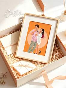 Custom Framed Printing - Personalized Family Photo Movie Wedding - Valentine's Day Decor, For Mother's Day, Birthdays, Father's Day, Graduation, Housewarming Home Decor, Personalized Gift, Aesthetic Home, Anniversary, Japandi Style - Multicolor - View 4