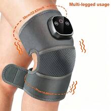 1pc Rechargeable Electric Knee Massager, Vibration Massage With Heating Function, Easy To Use, Warm And Comfortable, 15-Minute Auto Shut Off, Great Gift For Parents, Men And Women In Winter, Best Choice For Christmas - Multicolor - View 9