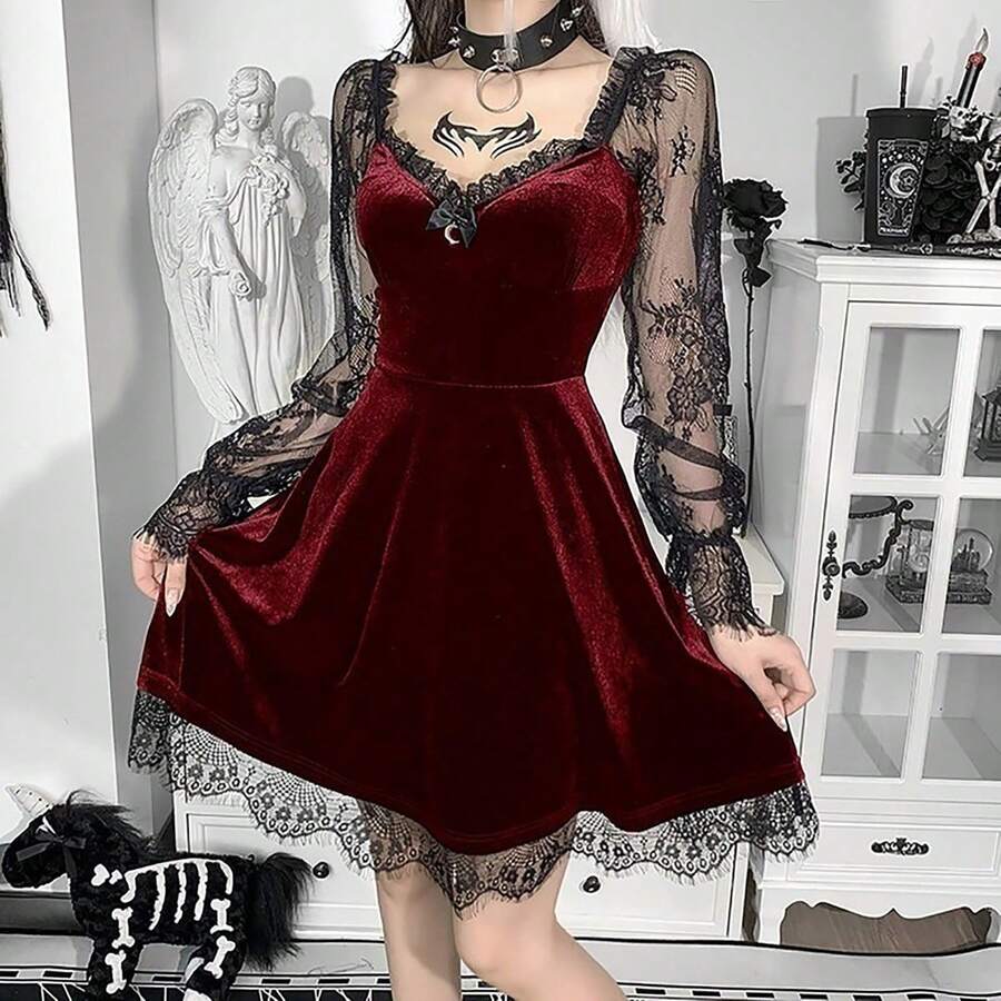 Men Party Stage Clothing - Red - View 1
