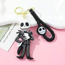 DOBBLE 1pc  Keychains, Jack & Sally Skull Pendants, Halloween Movie Accessories, Backpack Charms, Key Holder Gifts - Multicolor - View 8