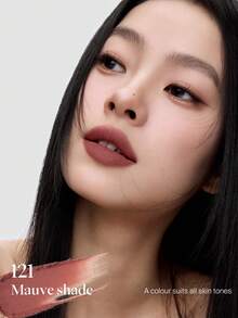 Lipstik Matte JOOCYEE MINI MUDDY ROUGE, Matte Beludru, Ringan, Tahan Lama, Tanpa Bobot - 121Burnt Peach Wood - View 2
