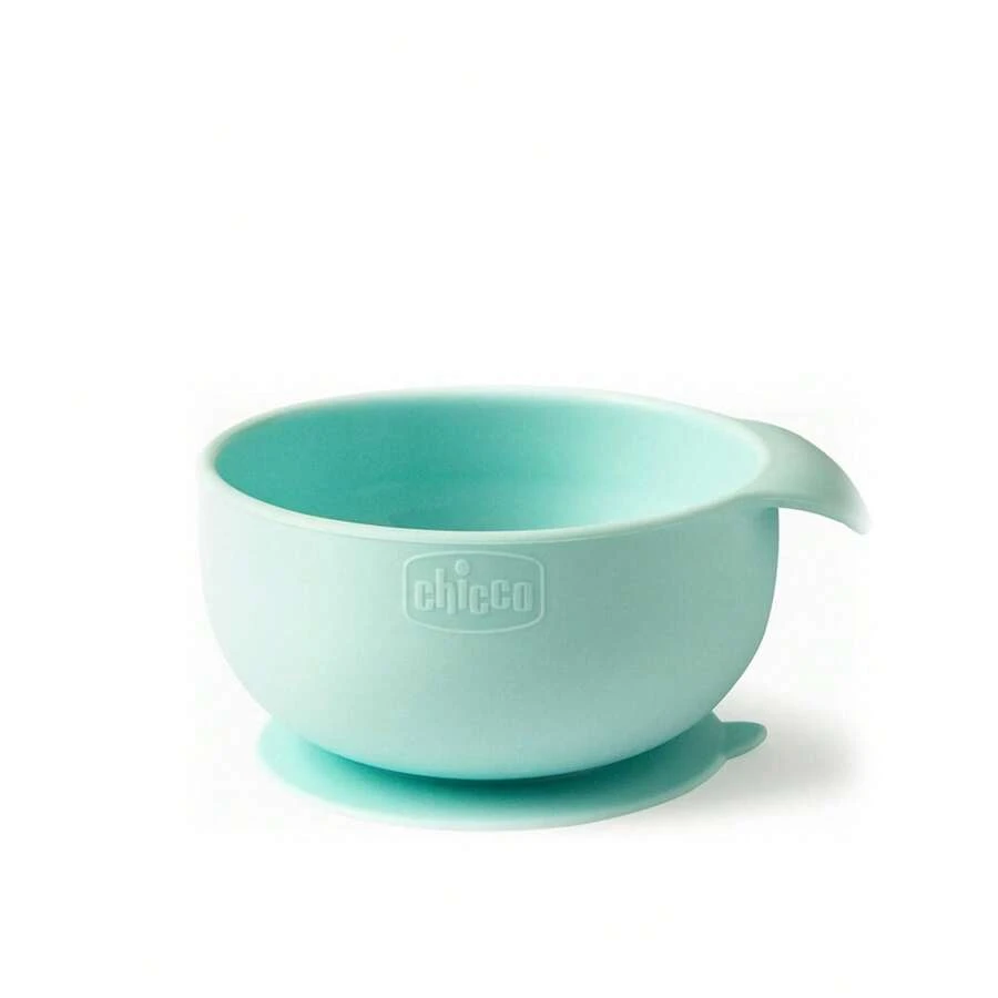 Chicco Take Eat Easy Silicone Bowl 6m+ Teal - Teal Blue - View 1