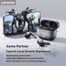 Lenovo EA269 Earbud Nirkabel Bluetooth 5.4, Peredam Kebisingan Panggilan, Tahan Keringat IPX5, Latensi Audio Mode Gaming yang Dioptimalkan, Kontrol Sentuh, Cocok untuk Olahraga dan Gaming Sehari-hari - View 9