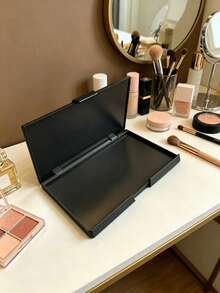 Palet Makeup Magnetik KOSONG dengan Cermin (Periksa Ukuran Sebelum Membeli), Organizer Kosmetik Perjalanan DIY untuk Eyeshadow & Bedak (Stiker Logam Diperlukan untuk Wadah Non-Magnetik) - MultiWarna - View 6