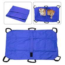 Large Dog Stretcher With Handles & Safety Strap,Emergency Transport Stretcher For Dogs Cats, Portable Foldable Pet Rescue Stretcher 47L X29W Inch,121lbs Capacity - Default - View 9