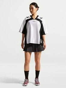 Nike Women's AS W NK STREET Pleated Mini Skirt Woven Skirt IO9612-010 - Dark Grey - View 6
