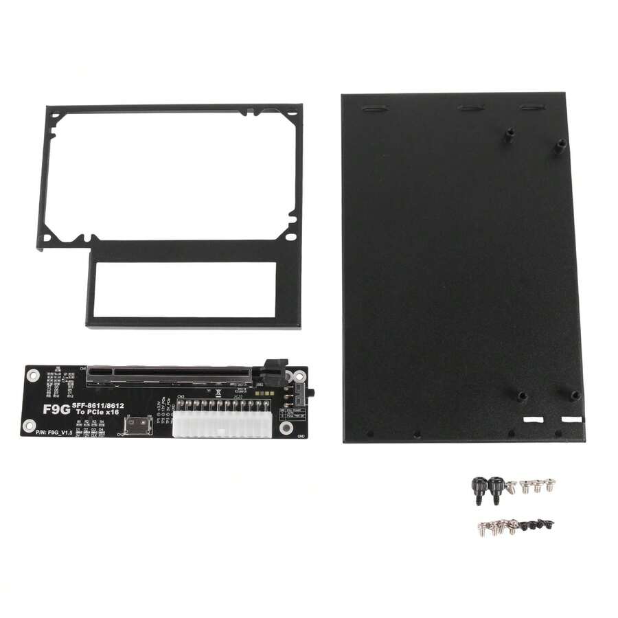 F9G-BK7 EGPU OCuLink GPU Dock PCIe4.0 X4 Notebook Laptop To External Video Graphics Card M.2 OcuLink To PCIE X16 Adapter - Multicolor - View 1