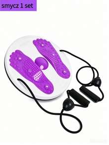 1pc Waist Twist Disc With Resistance Pull Rope, Home Waist Shaping Tool, Magnet Massage, Shaping Twist Disc, Portable Shaping Fitness Rotating Disc, Fitness Equipment - Multicolor - View 12