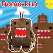 Tas Ransel Boneka Domo Kun untuk Wanita dan Pria, Warna Cokelat, Tas Boneka Lucu, Tas Selempang Kecil - Coklat - View 4