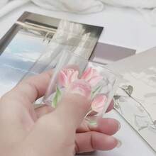 3pcs Light Pink Tulip Pattern, Suitable For IPhone 20W/18W Charger - Multicolor - View 6