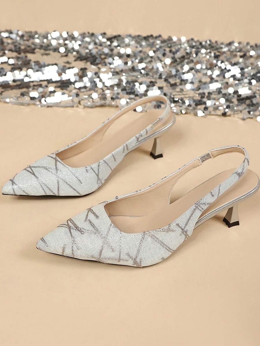 Women's Spring High Heels, Fashionable Versatile Work Shoes, French Style Summer Sandals